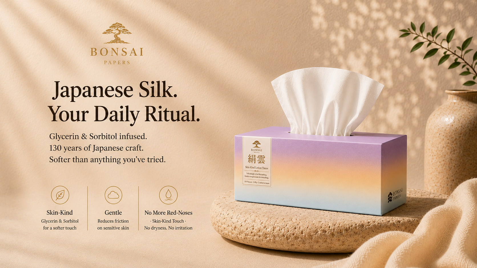 Bonsai Papers — Premium Facial Tissue